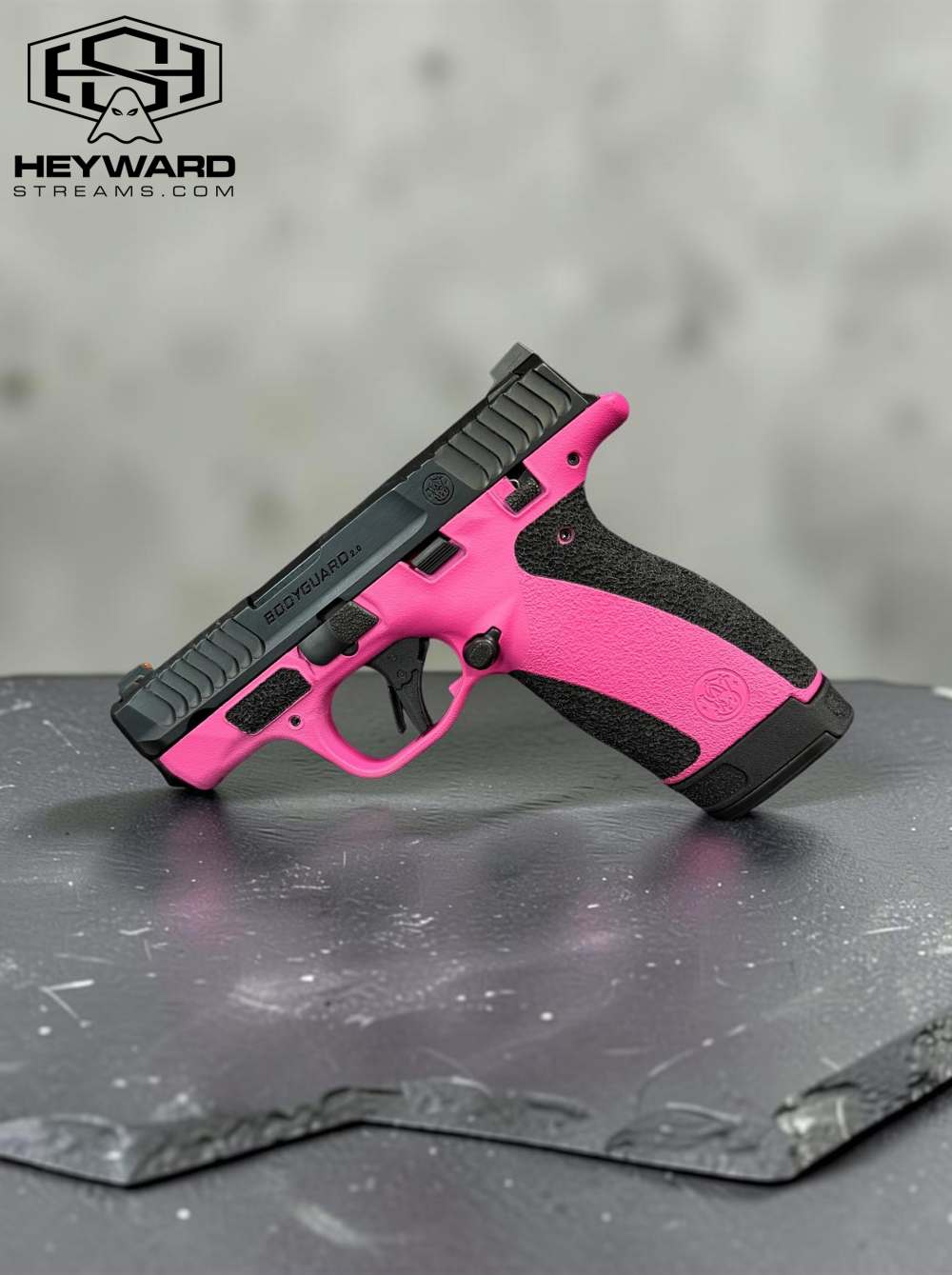 Bodyguard 2.0 Custom Pink Cerakoted & Stippled -img-2