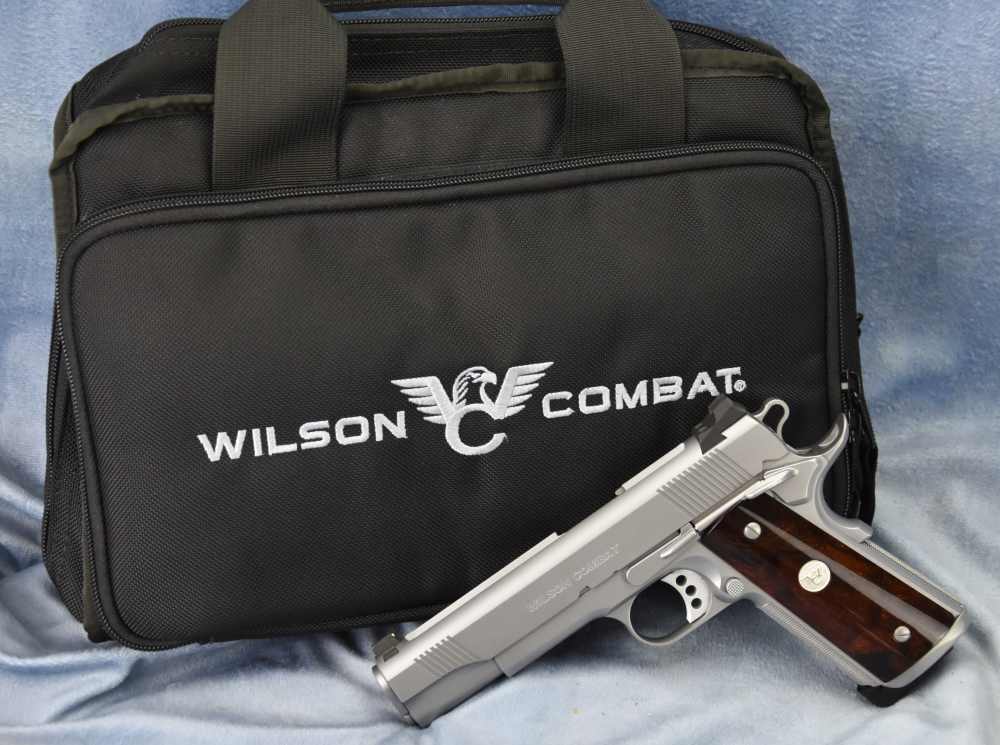 Wilson Combat CQB Elite 5" 10mm Stainless Hand Fitted 1911 Bag Wood grips-img-6