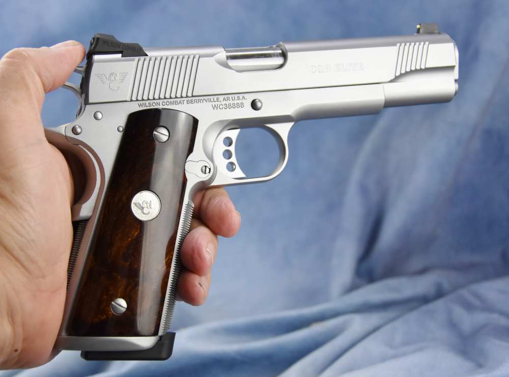 Wilson Combat CQB Elite 5" 10mm Stainless Hand Fitted 1911 Bag Wood grips-img-19