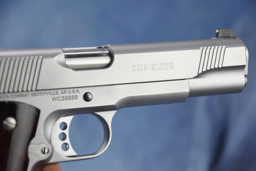 Wilson Combat CQB Elite 5" 10mm Stainless Hand Fitted 1911 Bag Wood grips-img-13