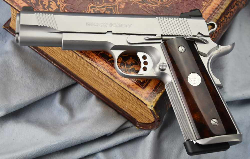 Wilson Combat CQB Elite 5" 10mm Stainless Hand Fitted 1911 Bag Wood grips-img-37