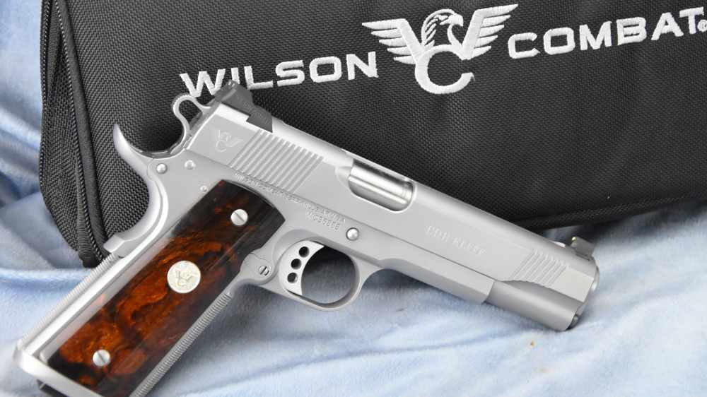 Wilson Combat CQB Elite 5" 10mm Stainless Hand Fitted 1911 Bag Wood grips-img-5
