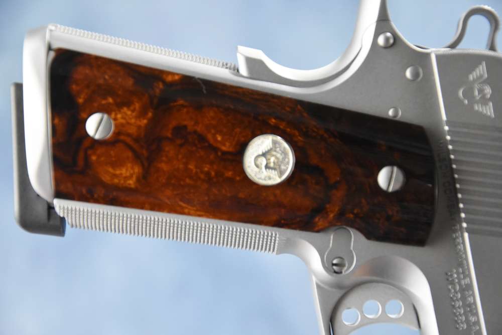 Wilson Combat CQB Elite 5" 10mm Stainless Hand Fitted 1911 Bag Wood grips-img-2