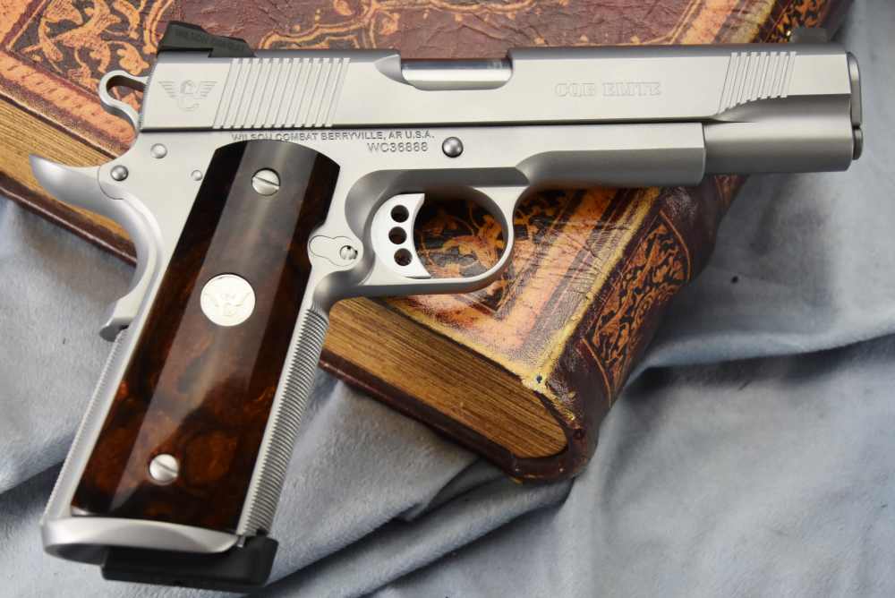 Wilson Combat CQB Elite 5" 10mm Stainless Hand Fitted 1911 Bag Wood grips-img-38