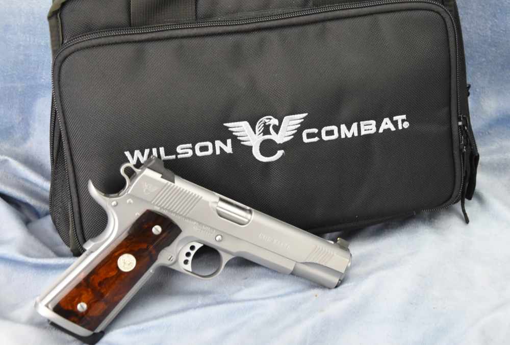Wilson Combat CQB Elite 5" 10mm Stainless Hand Fitted 1911 Bag Wood grips-img-8