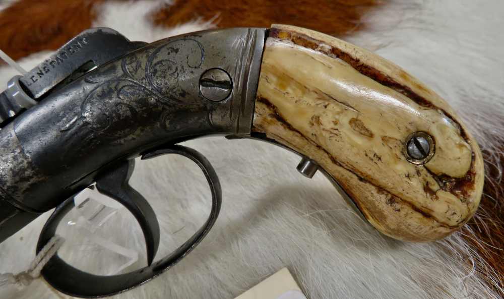 Lot # 89-Allen’s Patent Bar Hammer single-shot pistol,-img-7