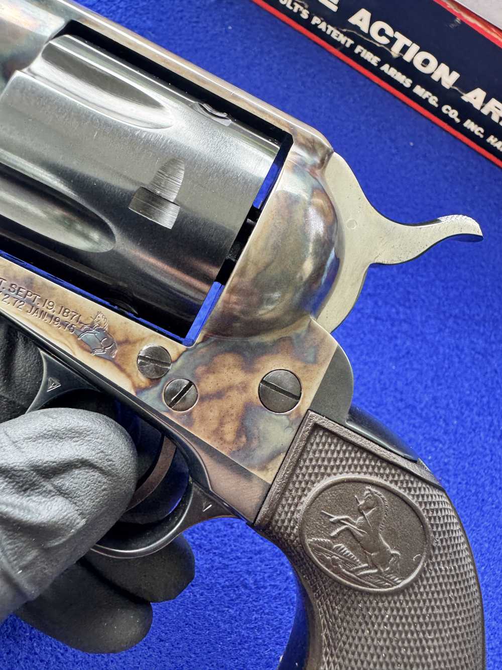 COLT SINGLE ACTION ARMY SAA 2ND GEN STAGECOACH BOX .45 COLT C&R Provenance-img-25