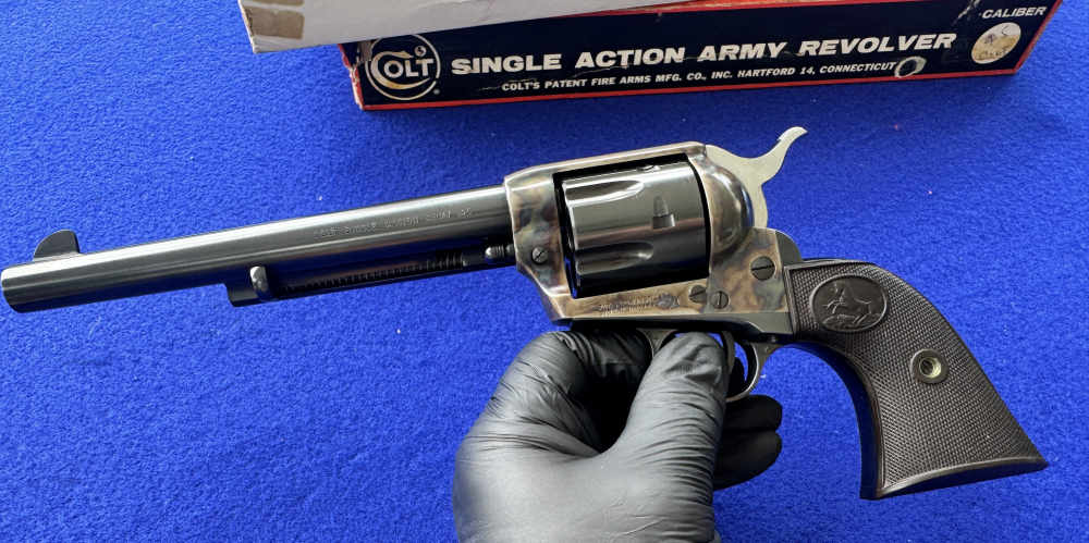 COLT SINGLE ACTION ARMY SAA 2ND GEN STAGECOACH BOX .45 COLT C&R Provenance-img-23
