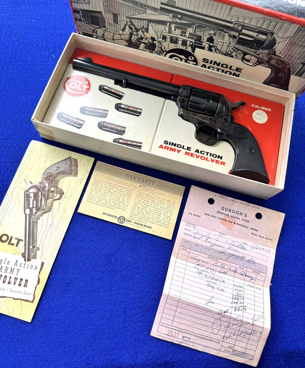 COLT SINGLE ACTION ARMY SAA 2ND GEN STAGECOACH BOX .45 COLT C&R Provenance-img-8
