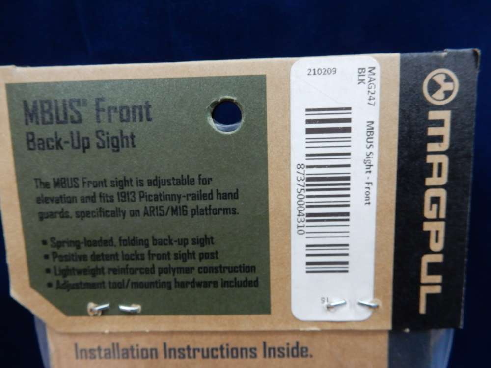 Magpul MBUS Front Folding Back Up Sight Black MAG247BLK-img-1