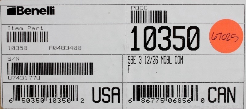 NIB BENELLI SUPER BLACK EAGLE III MOBL 12GA 26" CASE-img-18