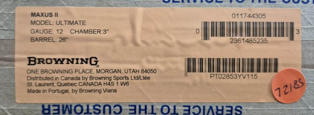 NIB BROWNING MAXUS II ULTIMATE 12GA 26" CASE-img-14