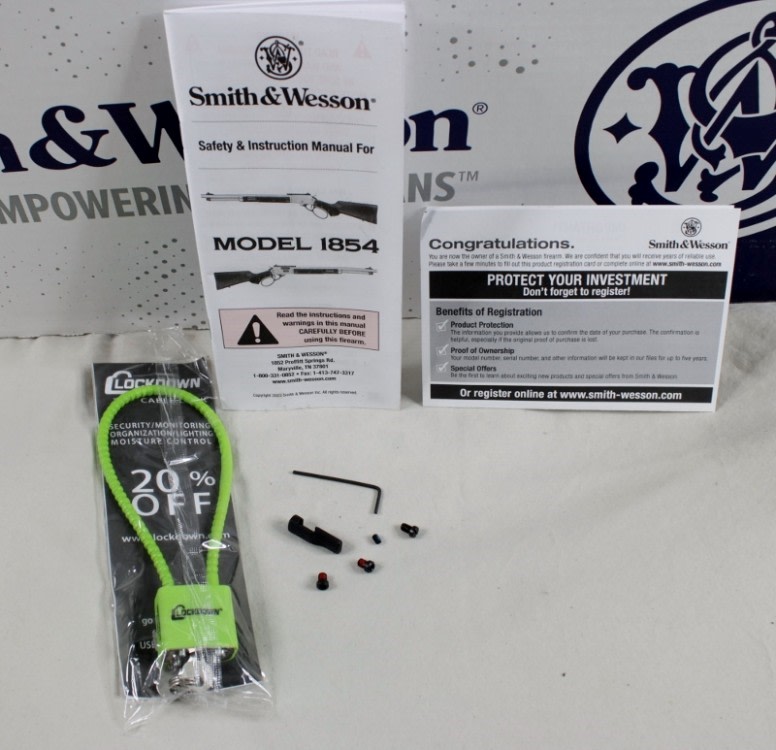 NIB SMITH & WESSON MODEL 1854 WOOD/BLK 44MAG 19.25" BOX-img-15