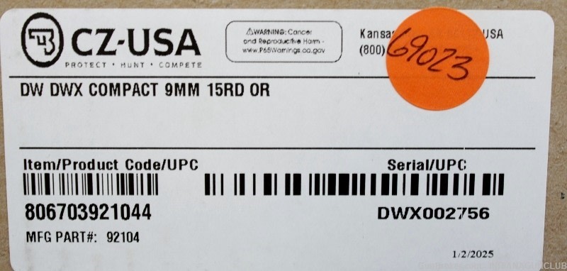 NIB DAN WESSON DWX COMPACT OR 9MM 4" BOX-img-16