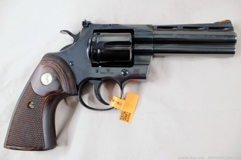 NIB COLT PYTHON BLUED 357MAG 4.25" CASE-img-0
