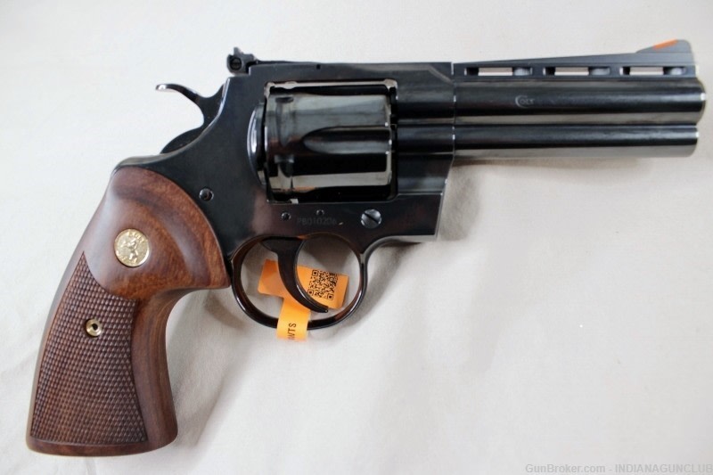 NIB COLT PYTHON BLUED 357MAG 4.25" CASE-img-0