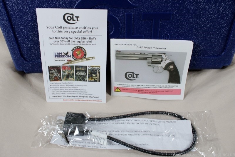 NIB COLT PYTHON BLUED 357MAG 4.25" CASE-img-15