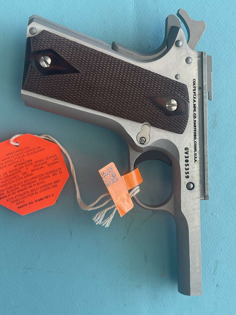 Colt 1911 - 1991 Government Series 70 Stainless Finish 9mm Factory Frame-img-1