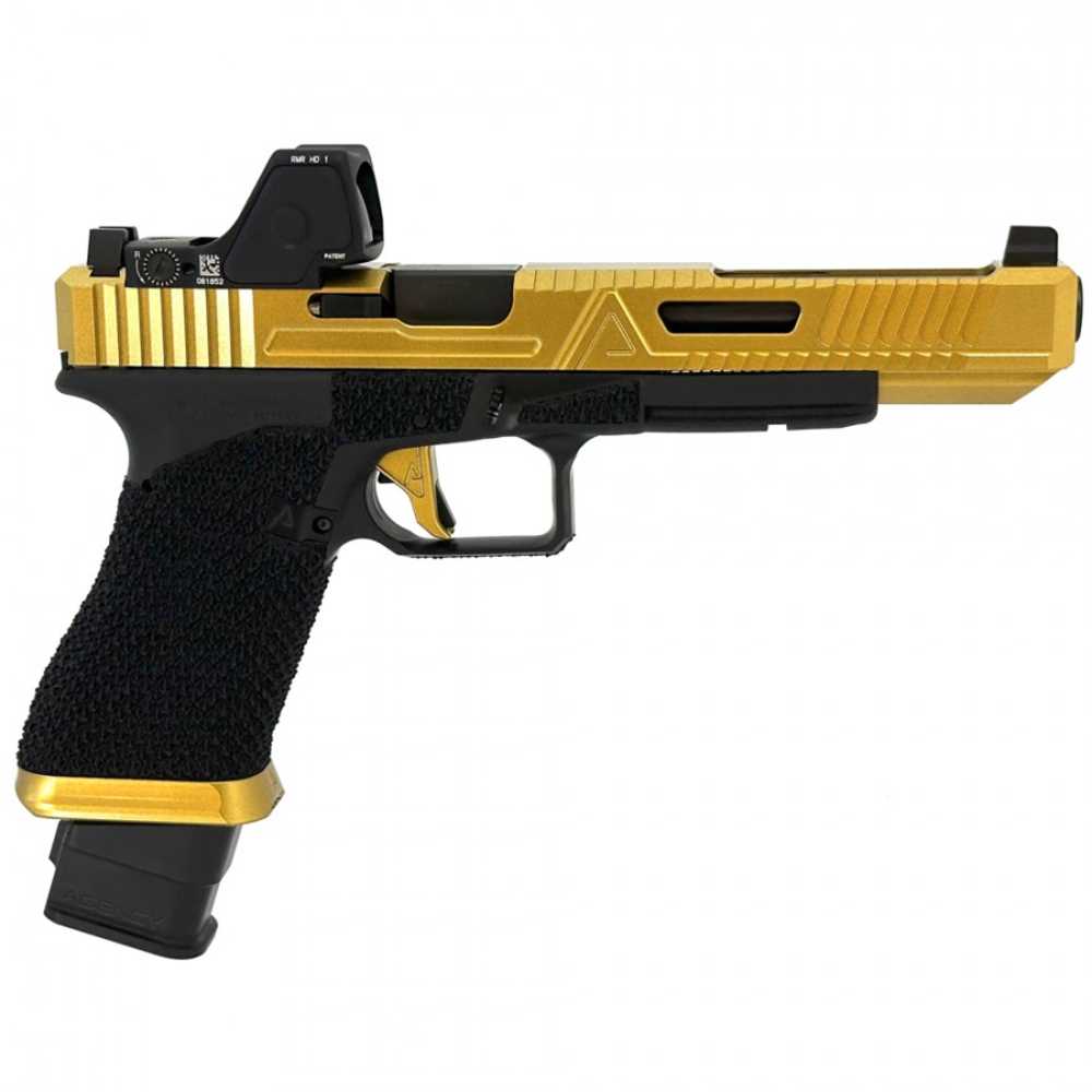 Agency/Glock 17L Gen 3 - 6" Ported Barrel (9mm) - RMR HD - FX Gold/Black-img-1