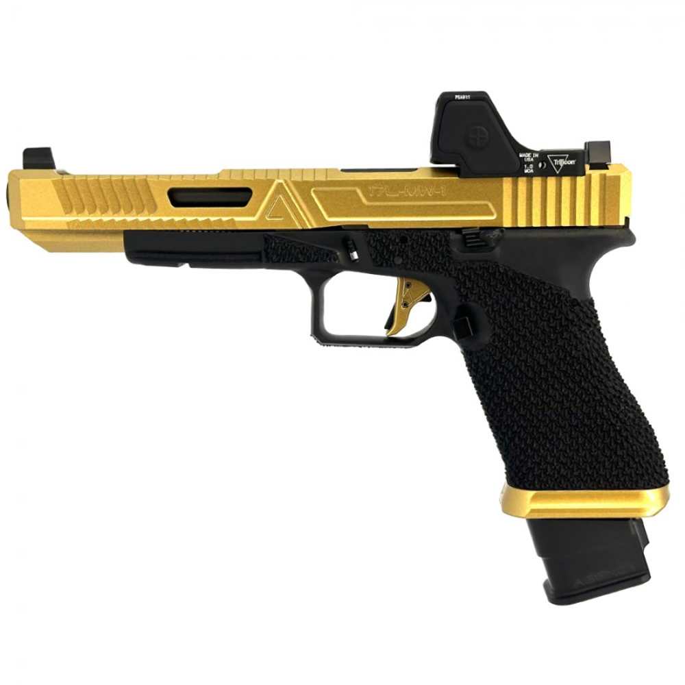 Agency/Glock 17L Gen 3 - 6" Ported Barrel (9mm) - RMR HD - FX Gold/Black-img-0