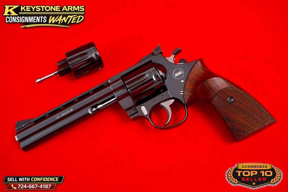 Very Rare 1987 Ratzeburg Korth Sport 6" .357 Magnum & 9mm Dual Cylinder Set-img-0
