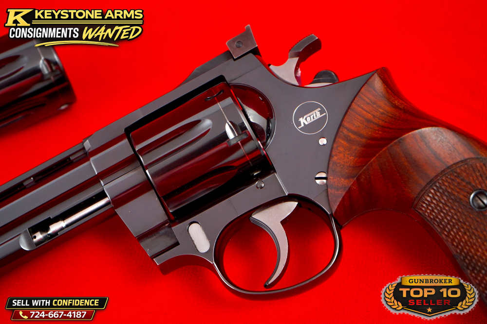 Very Rare 1987 Ratzeburg Korth Sport 6" .357 Magnum & 9mm Dual Cylinder Set-img-4