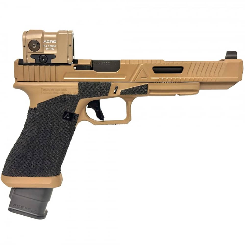 Agency/Glock 17L Gen 3 - 6" Ported Barrel (9mm) - ACRO P2 - FDE-img-1