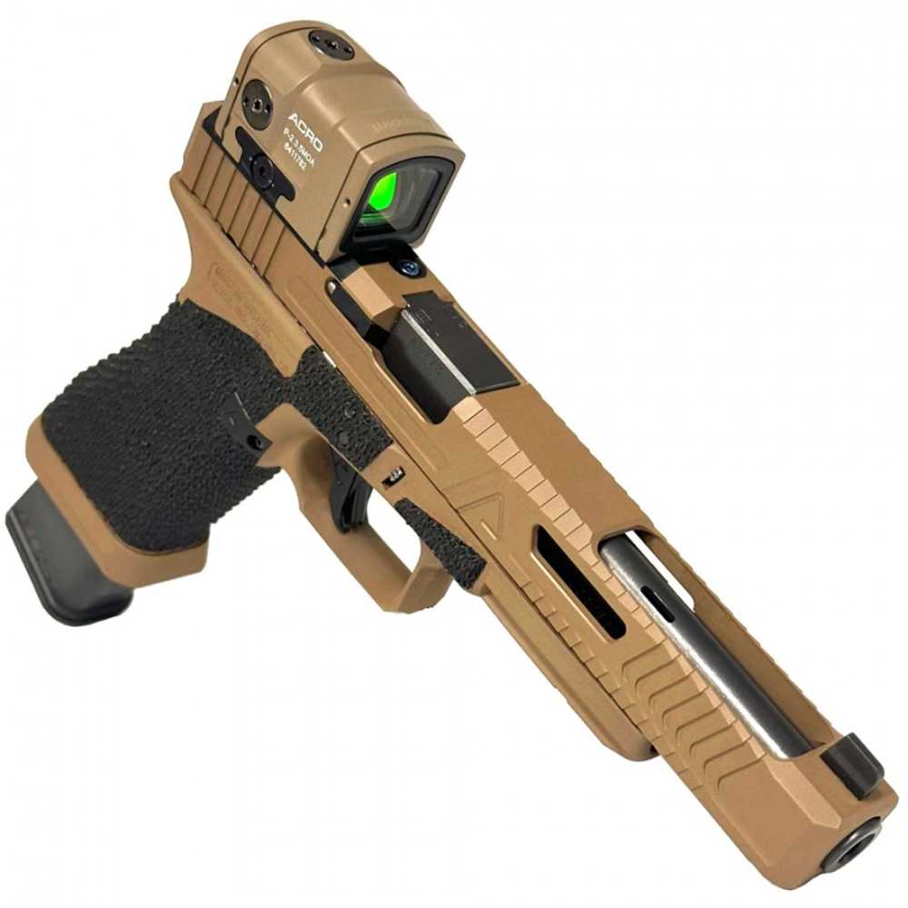 Agency/Glock 17L Gen 3 - 6" Ported Barrel (9mm) - ACRO P2 - FDE-img-2
