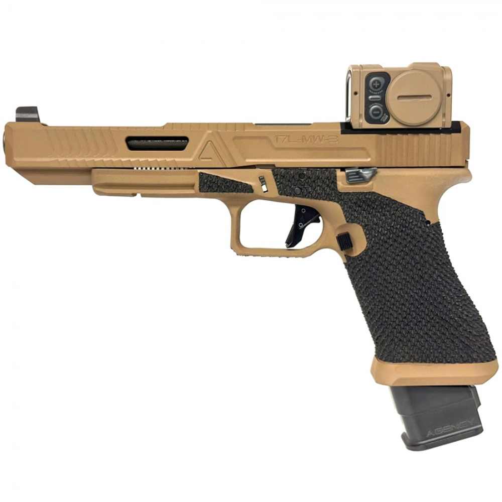 Agency/Glock 17L Gen 3 - 6" Ported Barrel (9mm) - ACRO P2 - FDE-img-0