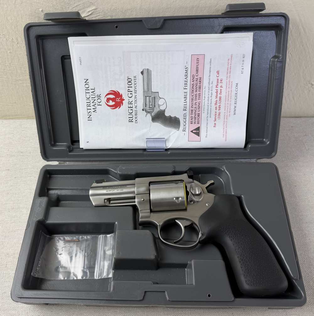 Ruger Gp100 44 Spl 3" Stainless W/Box-img-0
