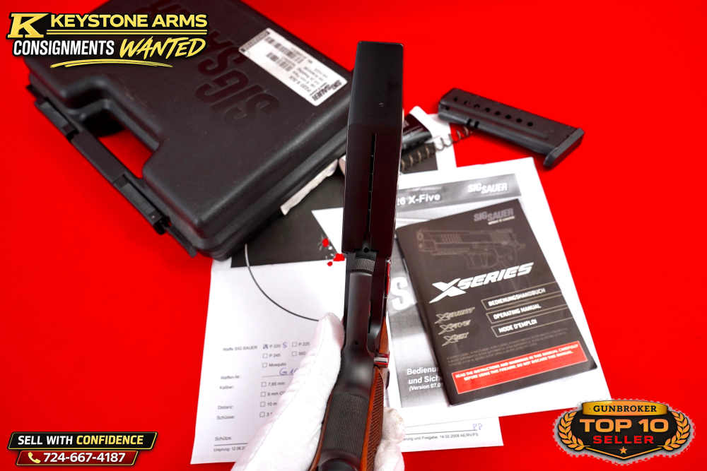 Rare German SIG Mastershop P220 X6 9mm Aristocrat Weighted ANIB w/ Target-img-18
