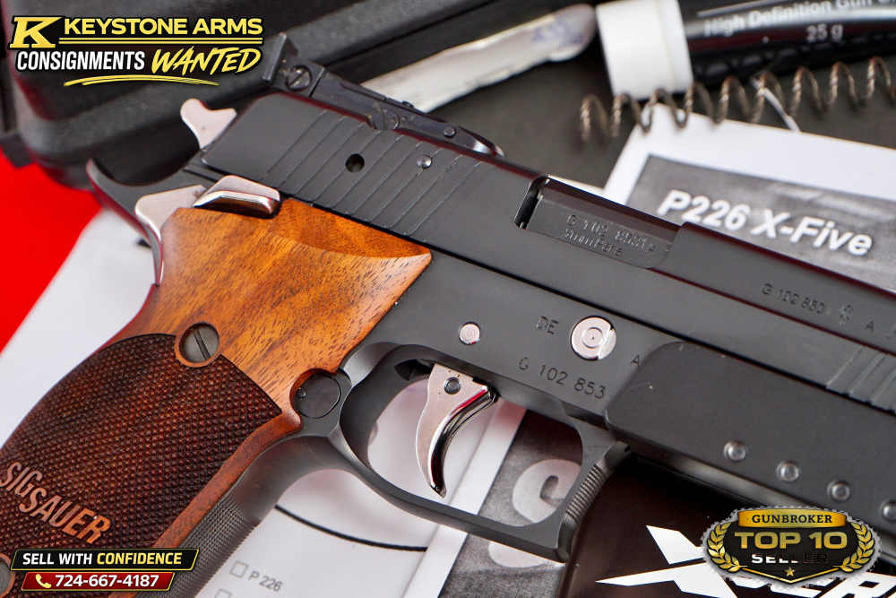 Rare German SIG Mastershop P220 X6 9mm Aristocrat Weighted ANIB w/ Target-img-10