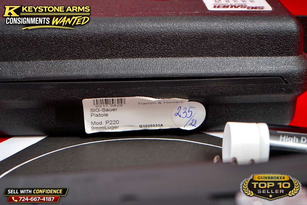 Rare German SIG Mastershop P220 X6 9mm Aristocrat Weighted ANIB w/ Target-img-3
