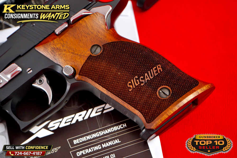 Rare German SIG Mastershop P220 X6 9mm Aristocrat Weighted ANIB w/ Target-img-7