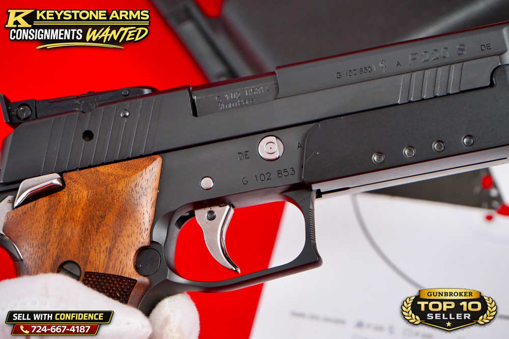 Rare German SIG Mastershop P220 X6 9mm Aristocrat Weighted ANIB w/ Target-img-16