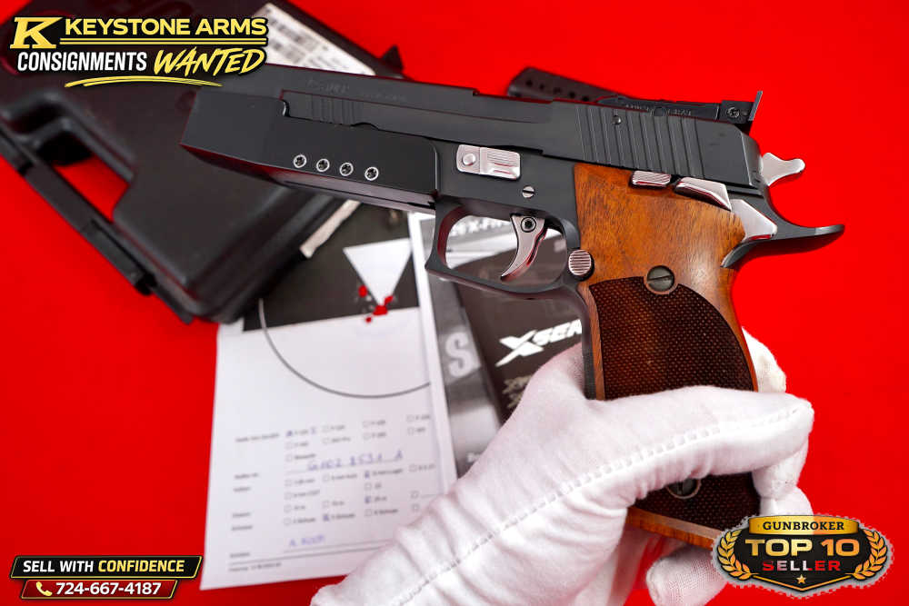 Rare German SIG Mastershop P220 X6 9mm Aristocrat Weighted ANIB w/ Target-img-13