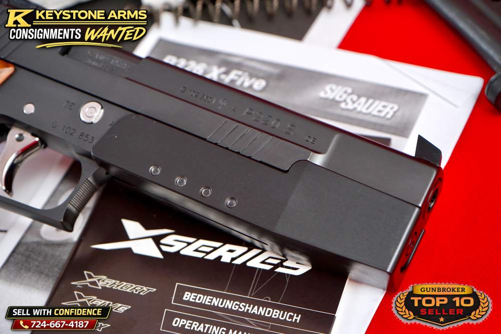 Rare German SIG Mastershop P220 X6 9mm Aristocrat Weighted ANIB w/ Target-img-9