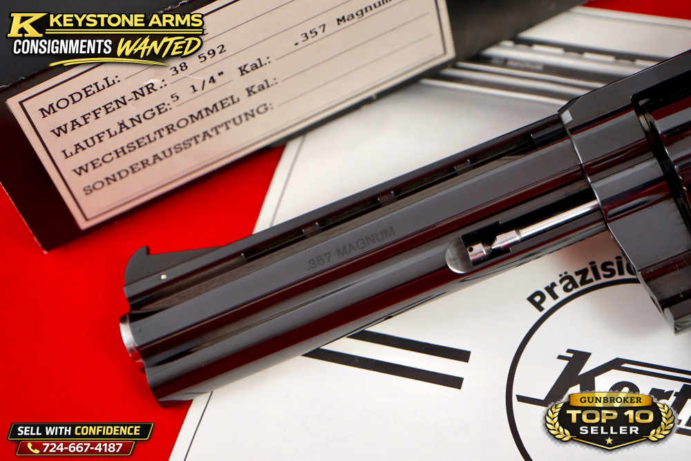 Spectacular 1990 Ratzeburg Korth Sport 5.25" .357 Magnum Original Box Grail-img-4