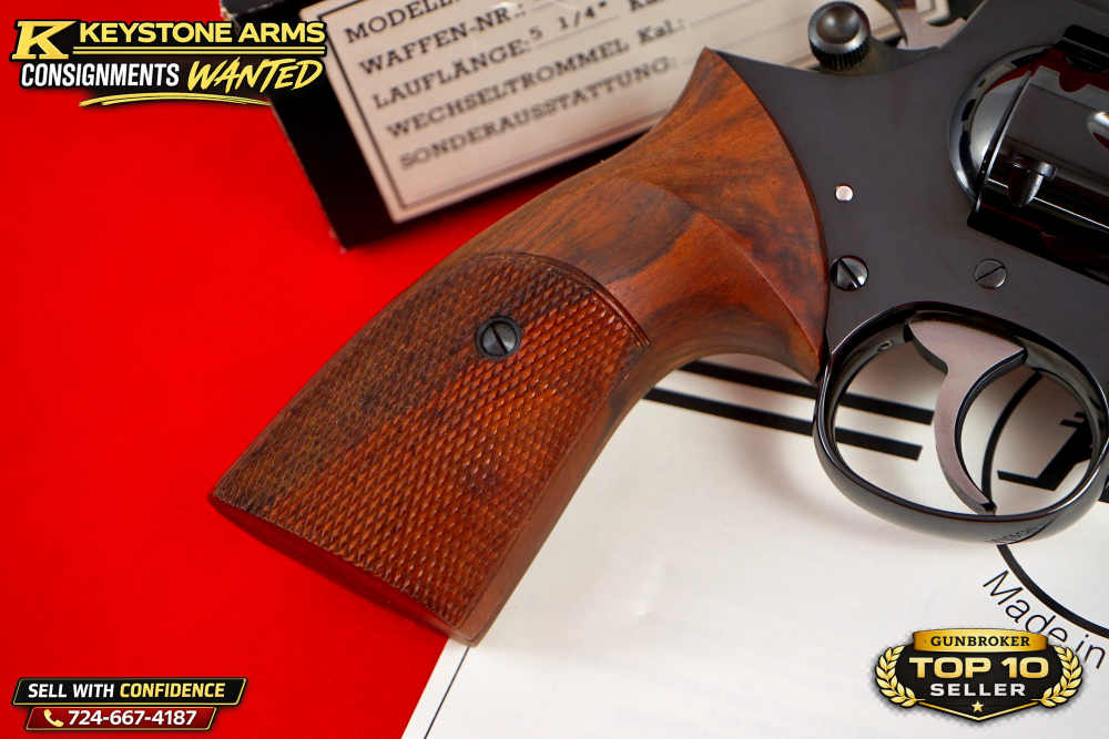 Spectacular 1990 Ratzeburg Korth Sport 5.25" .357 Magnum Original Box Grail-img-10