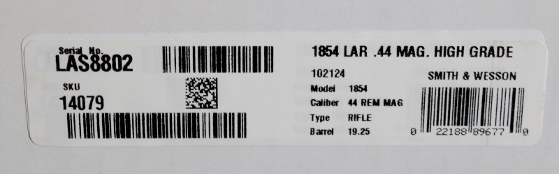 NIB SMITH & WESSON MODEL 1854 HIGH GRADE 44MAG 19.25" BOX-img-17