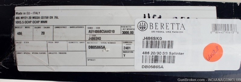 NIB BERETTA 486 SPLINTER 20GA 30" CASE-img-15