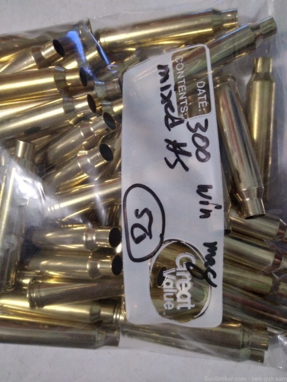 300 win mag brass for reloading mixed hs  (50)-img-0