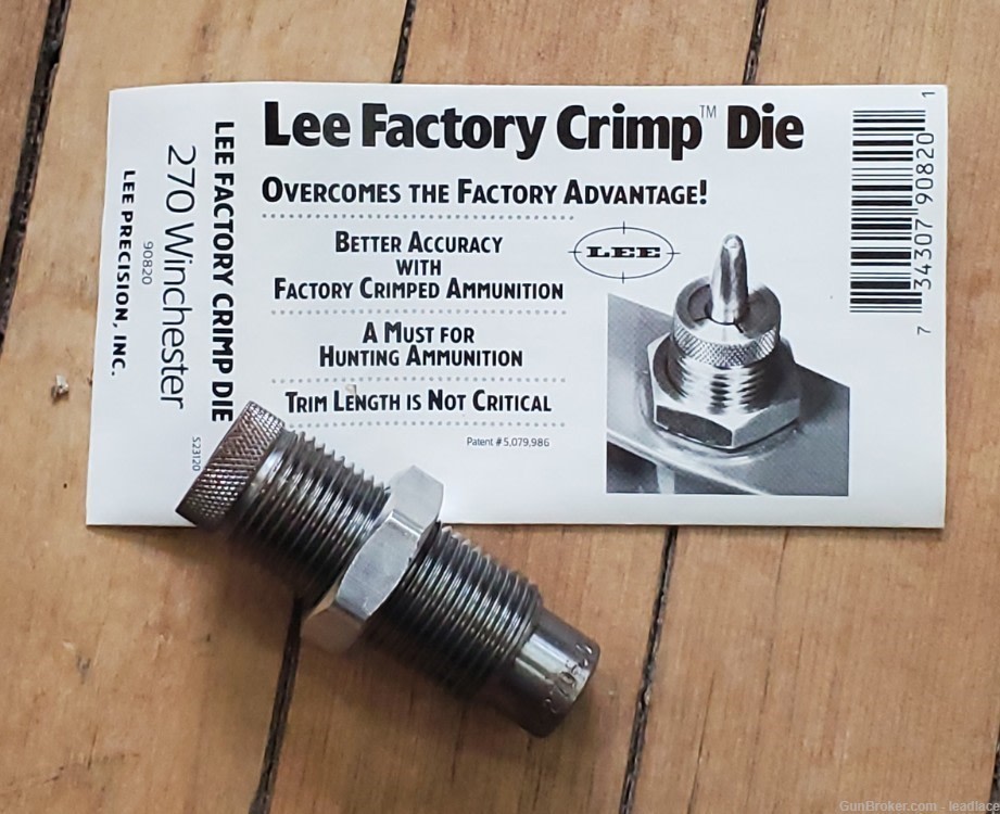 Lee 90820 Factory Crimp Die 270 Winchester-img-0