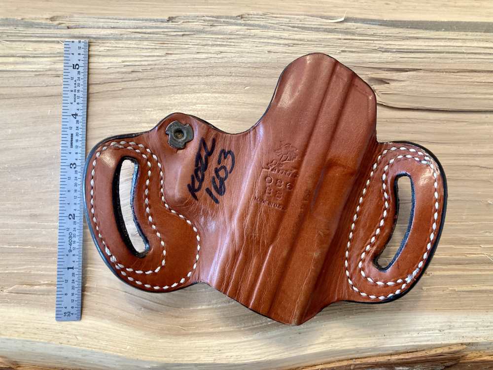 DeSantis 086 88 Gunhide Mini Slide OWB Holster Left Hand Brown-img-1