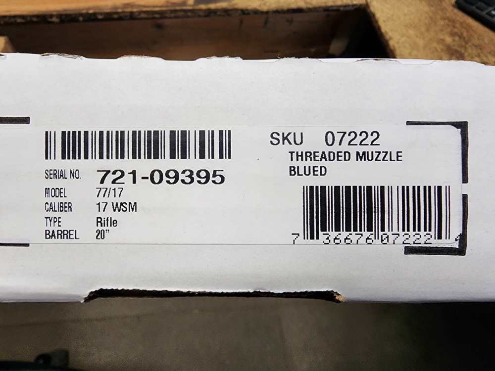 PICS! NEW RUGER M77/17 .17 WSM 20 THREADED WINCHESTER SUPER MAG BMAG M77 17-img-1