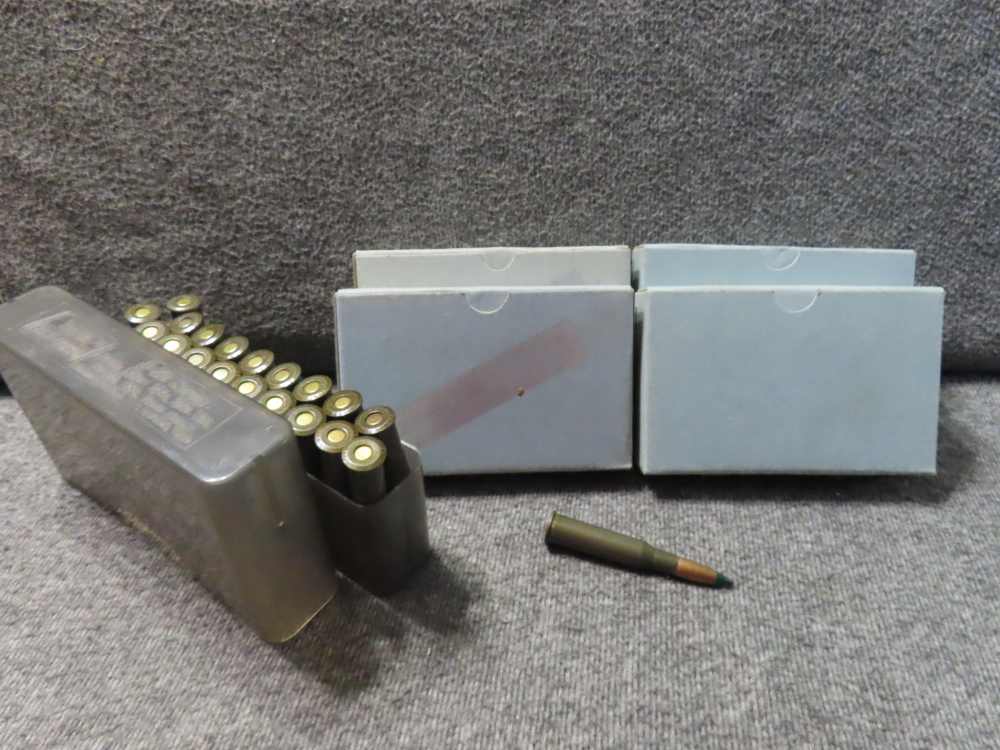 90 ROUNDS 7.62x54R MOSIN NAGANT AMMO, CZECH SILVER TIP & GREEN TRACER-img-0