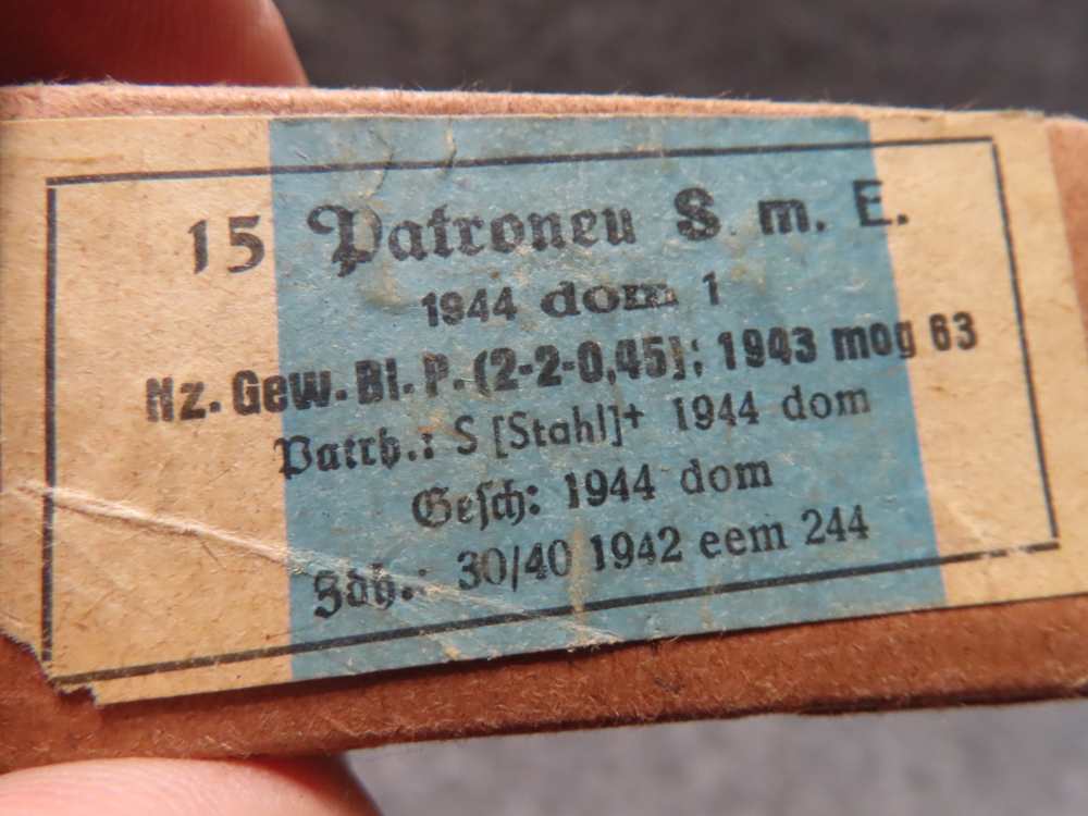 6 FULL BOXES, 90 ROUNDS ORIGINAL WWII GERMAN 8mm MAUSER CALIBER AMMO-img-1