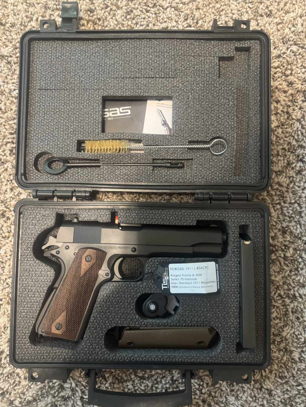 Tisas 1911A1 US Army 45 ACP Pistol, CMP Marked, 5" Barrel 7+1 Rounds-img-0