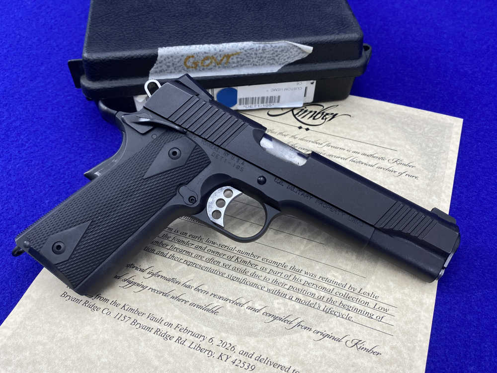 Kimber Custom USMC .45NDT *RETAINED LOW SERIAL #DET1-105* USMC Stamped-img-11