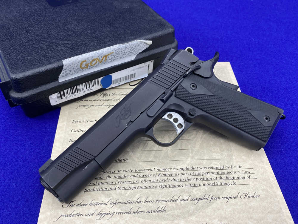 Kimber Custom USMC .45NDT *RETAINED LOW SERIAL #DET1-105* USMC Stamped-img-3